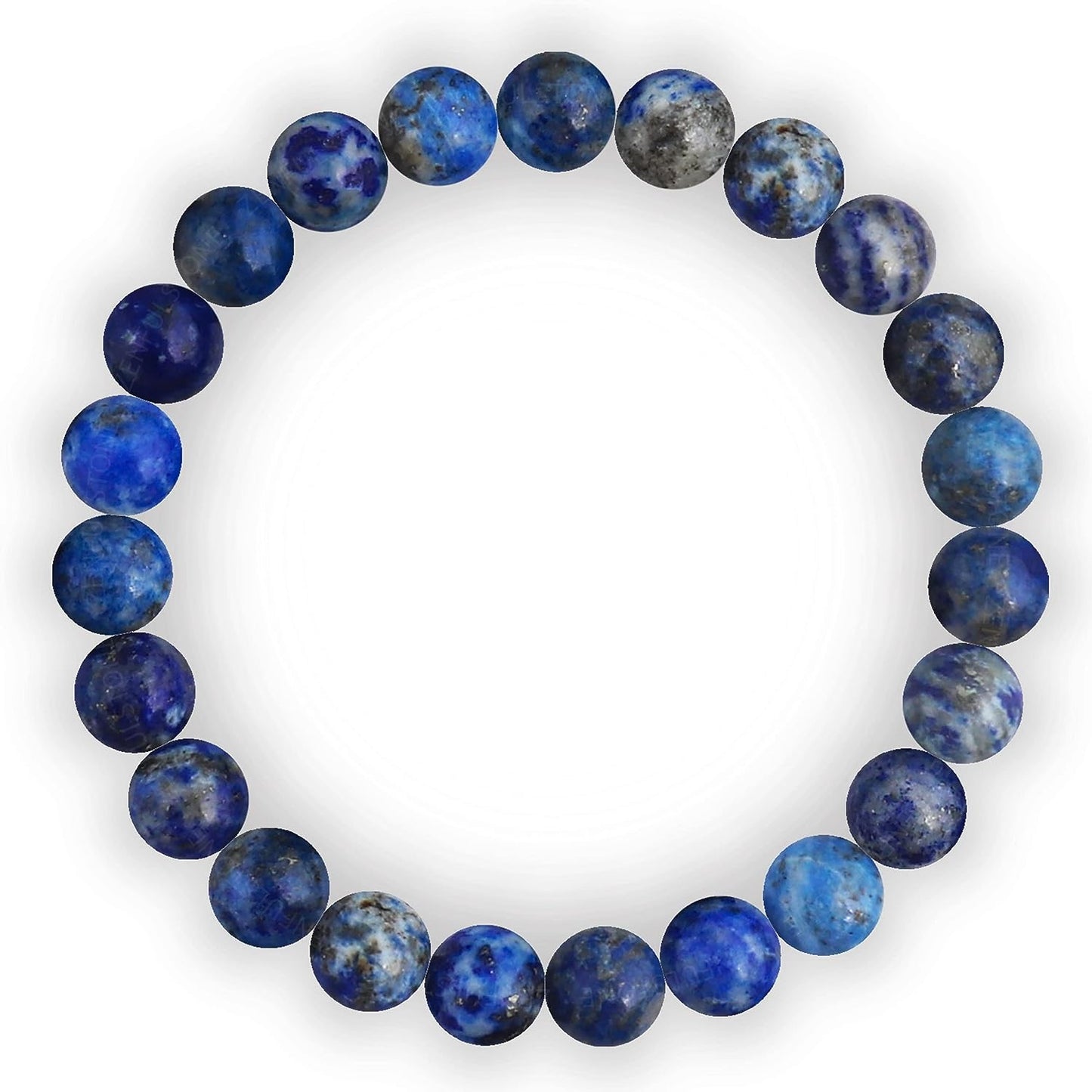 Lapis Lazuli crystal Bracelet for Wisdom and Creativity | Natural Gemstone Reiki Healing Crystals Handmade 8mm Round Beads Stretch Bracelet for Women & Men | Spiritual Gift for her