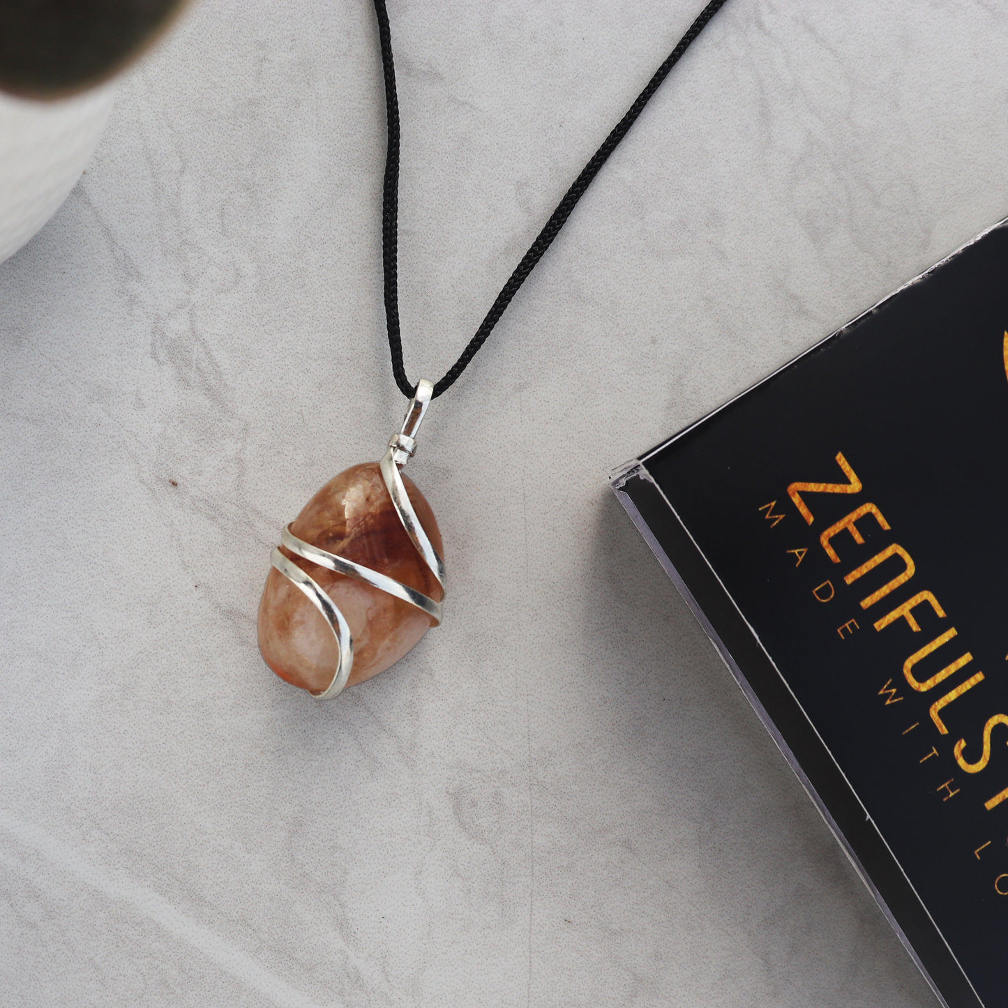 Citrine Crystal Pendant Necklace for Success and Good Luck - Handmade & Ethically Sourced Raw Stone Necklace of Citrine for Confidence and Abundance - Best Mother's Day Gift for her