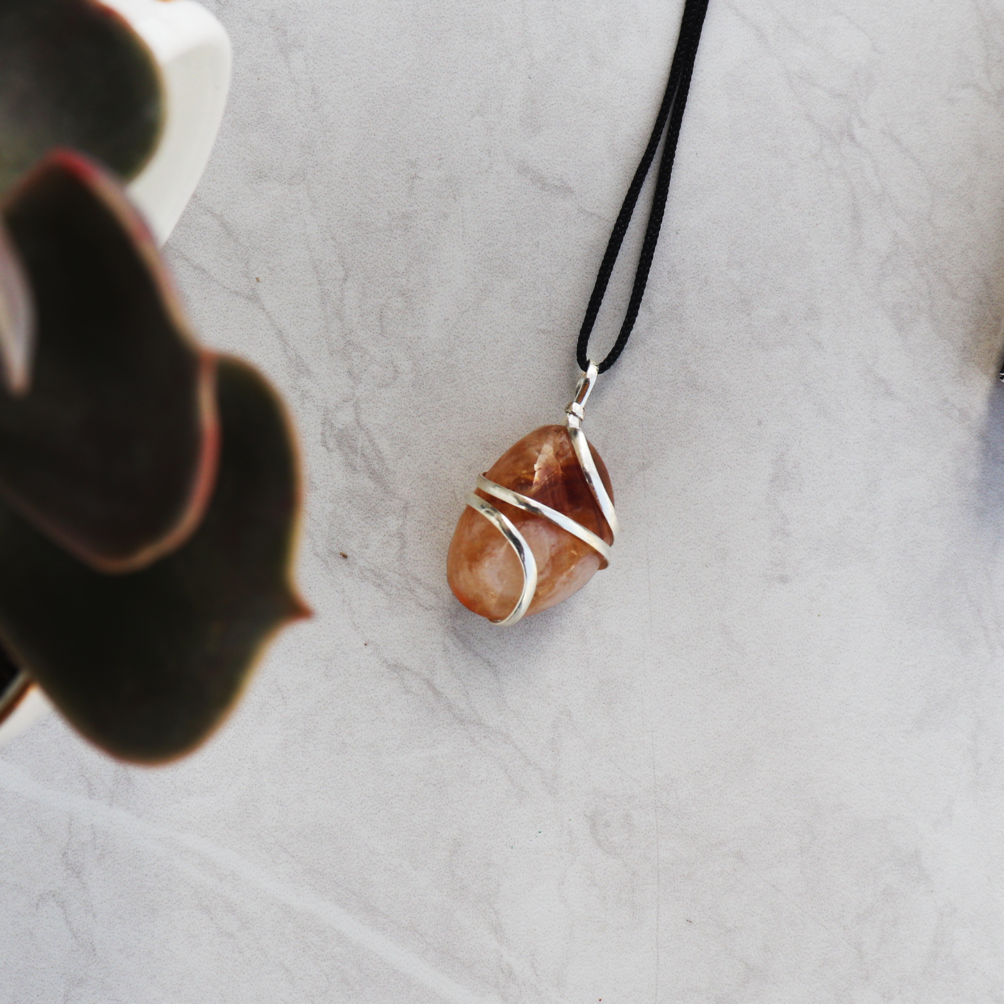 Citrine Crystal Pendant Necklace for Success and Good Luck - Handmade & Ethically Sourced Raw Stone Necklace of Citrine for Confidence and Abundance - Best Mother's Day Gift for her