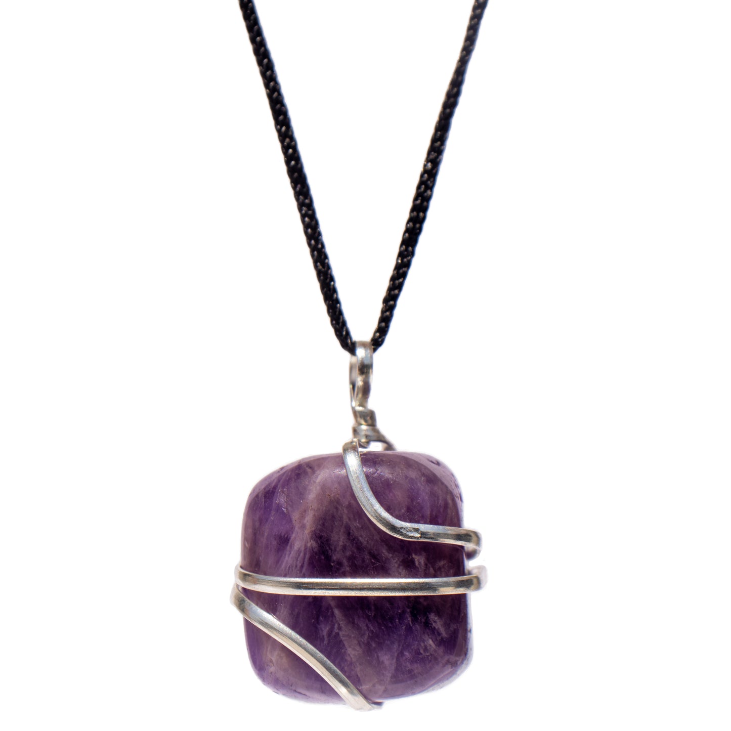 Amethyst Crystal Pendant Necklace for Stress Relief and Anxiety - Handmade & Ethically Sourced Raw Stone Necklace for Style and Wellness- Best Spiritual Healing Mother's Day Gift for her