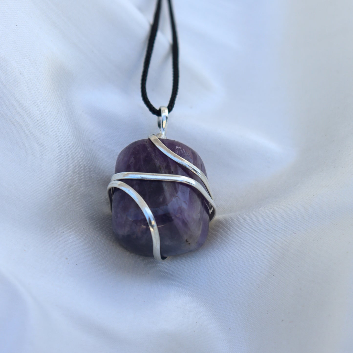 Amethyst Crystal Pendant Necklace for Stress Relief and Anxiety - Handmade & Ethically Sourced Raw Stone Necklace for Style and Wellness- Best Spiritual Healing Mother's Day Gift for her