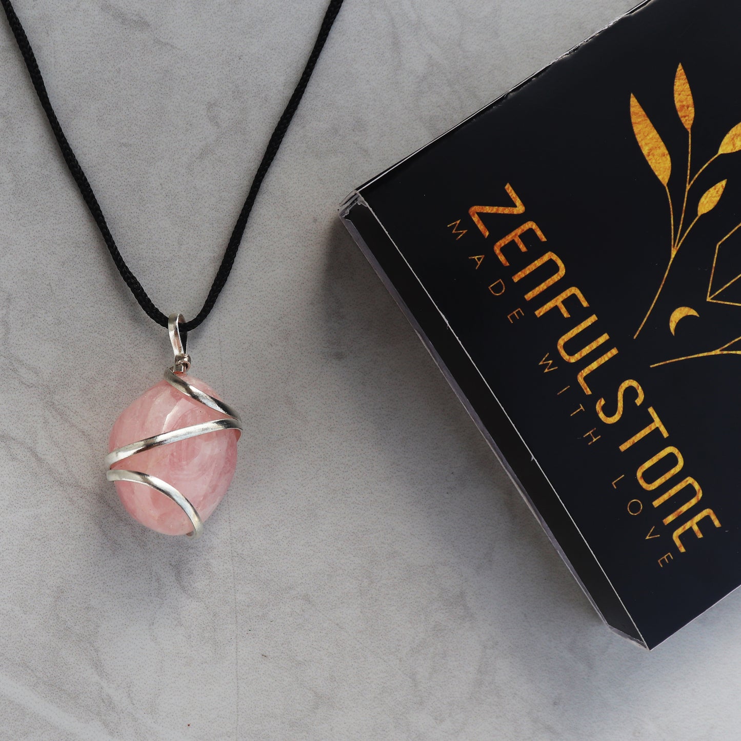 Rose Quartz Crystal Pendant Necklace for Emotional Healing and Forgiveness - Handmade & Ethically Sourced Raw Stone Necklace for Compassion and Harmony - Best Mother's Day Gift for her