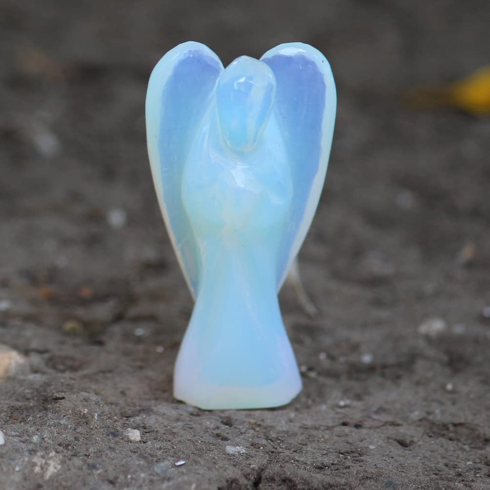 Natural Gemstone Guardian Angel Hand Curved 2 Inches