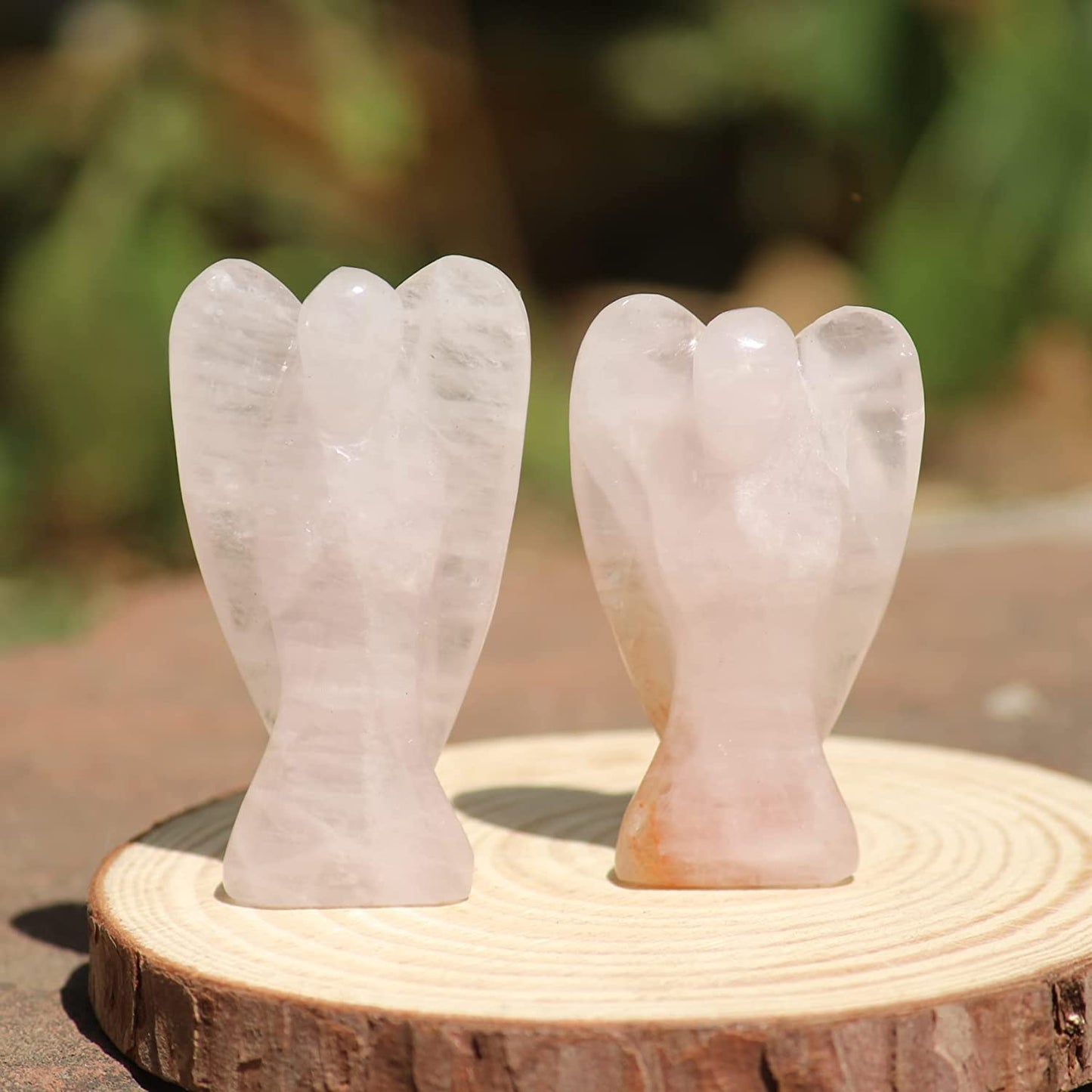 Natural Gemstone Guardian Angel Hand Curved 2 Inches