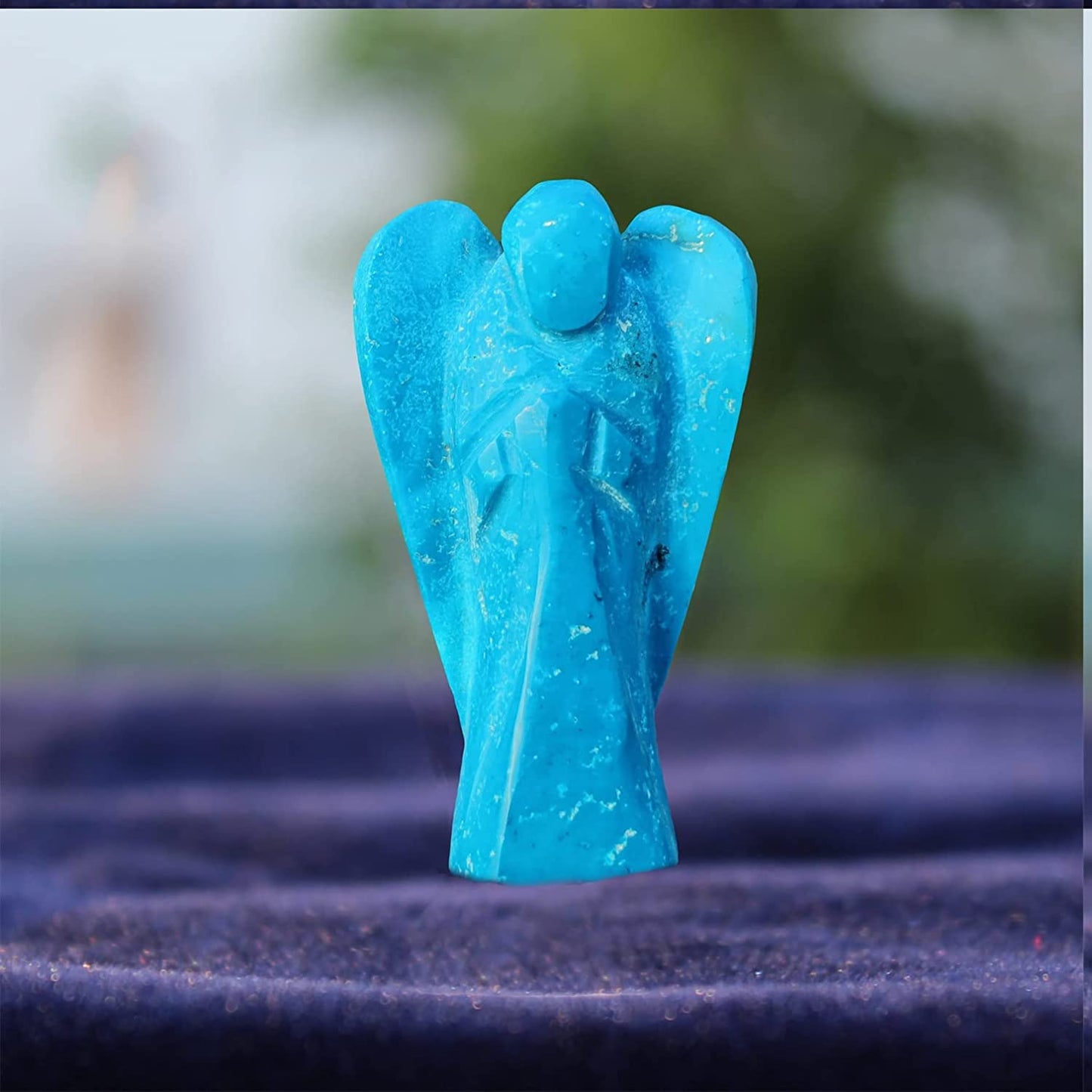 Natural Gemstone Guardian Angel Hand Curved 2 Inches