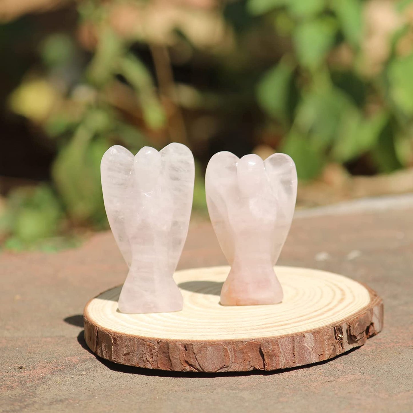 Natural Gemstone Guardian Angel Hand Curved 2 Inches