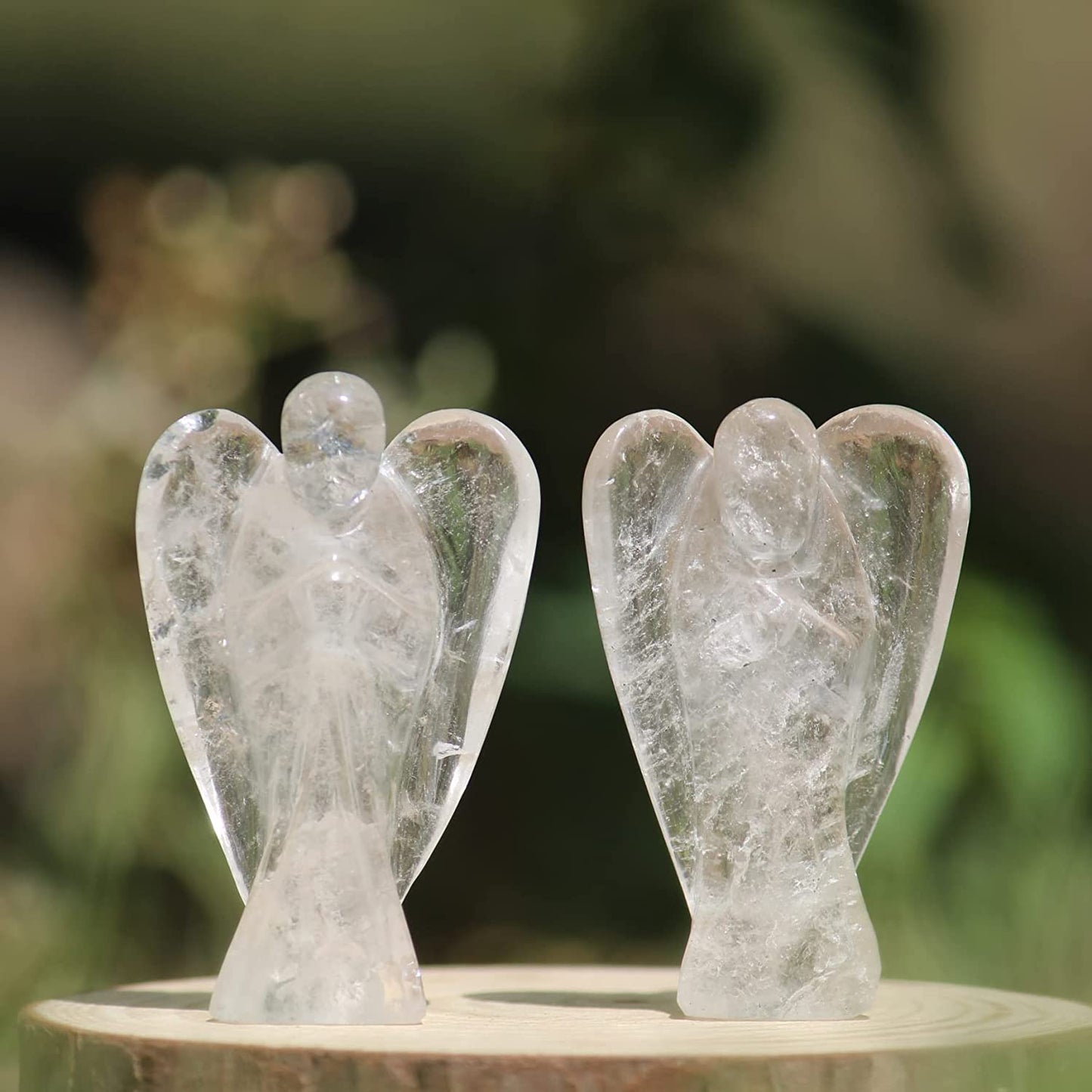 Natural Gemstone Guardian Angel Hand Curved 2 Inches