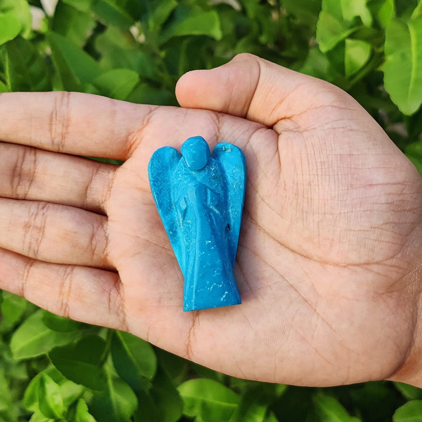Natural Gemstone Guardian Angel Hand Curved 2 Inches