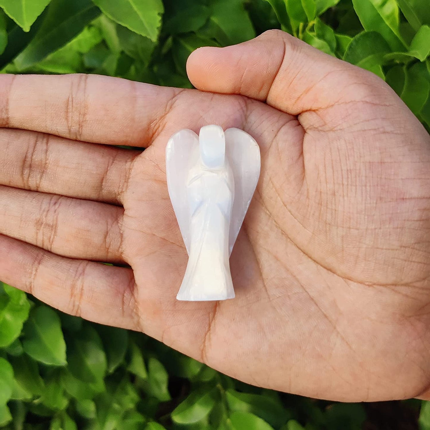 Natural Gemstone Guardian Angel Hand Curved 2 Inches