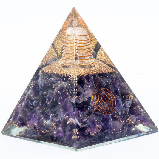 Amethyst Orgone Pyramid for Inner Peace & Calm
