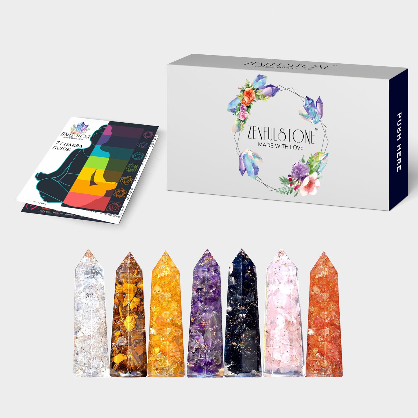 Orgone Healing Point Wands Set of 7