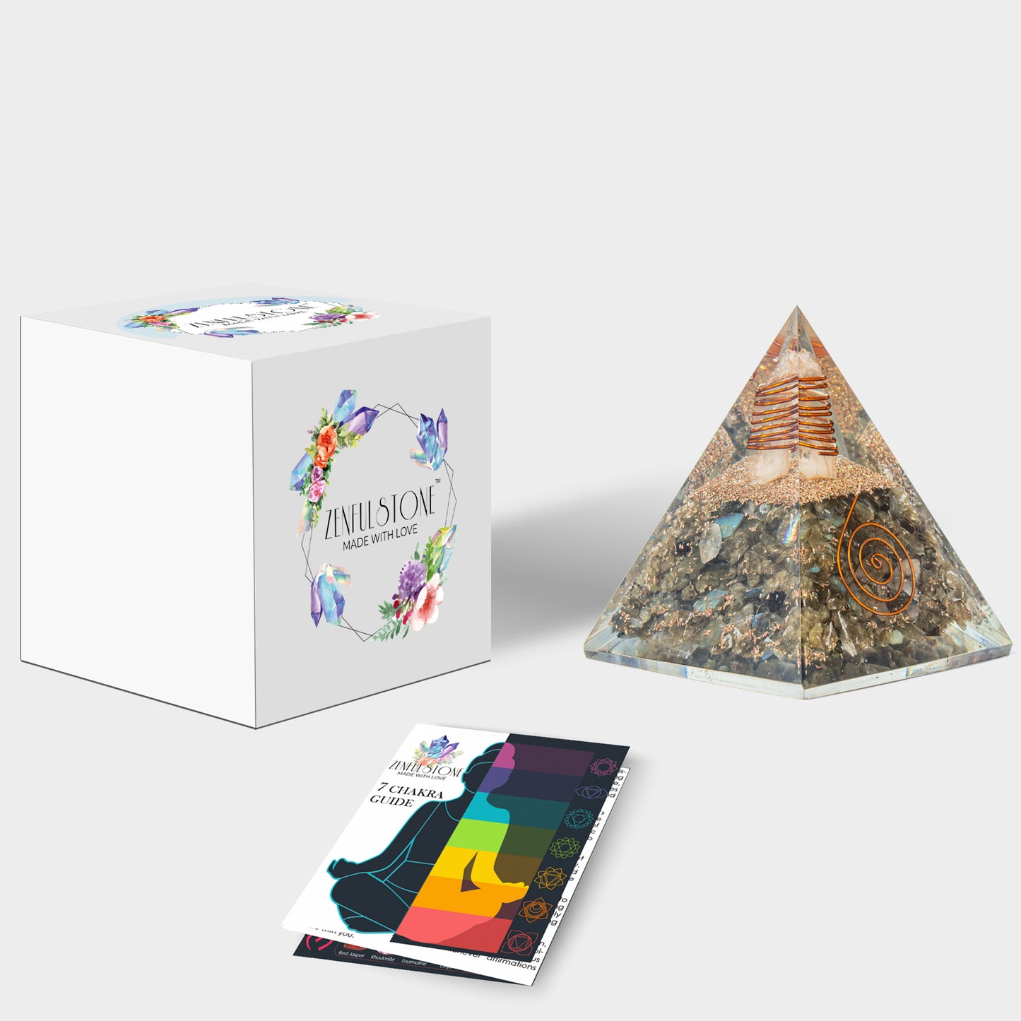 Labradorite Orgone Pyramid for Confidence & Self-Empowerment