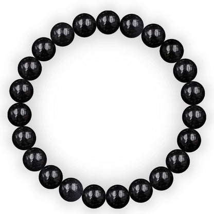 Black Tourmaline Natural Gemstone Reiki Healing Crystals Handmade 8mm Round Beads Stretch Bracelet for Women & Men | Spiritual Gift | Mother's day Gift | Adjustable size Crystal Bracelet for Women