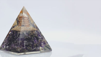 Amethyst Orgone Pyramid for Inner Peace & Calm