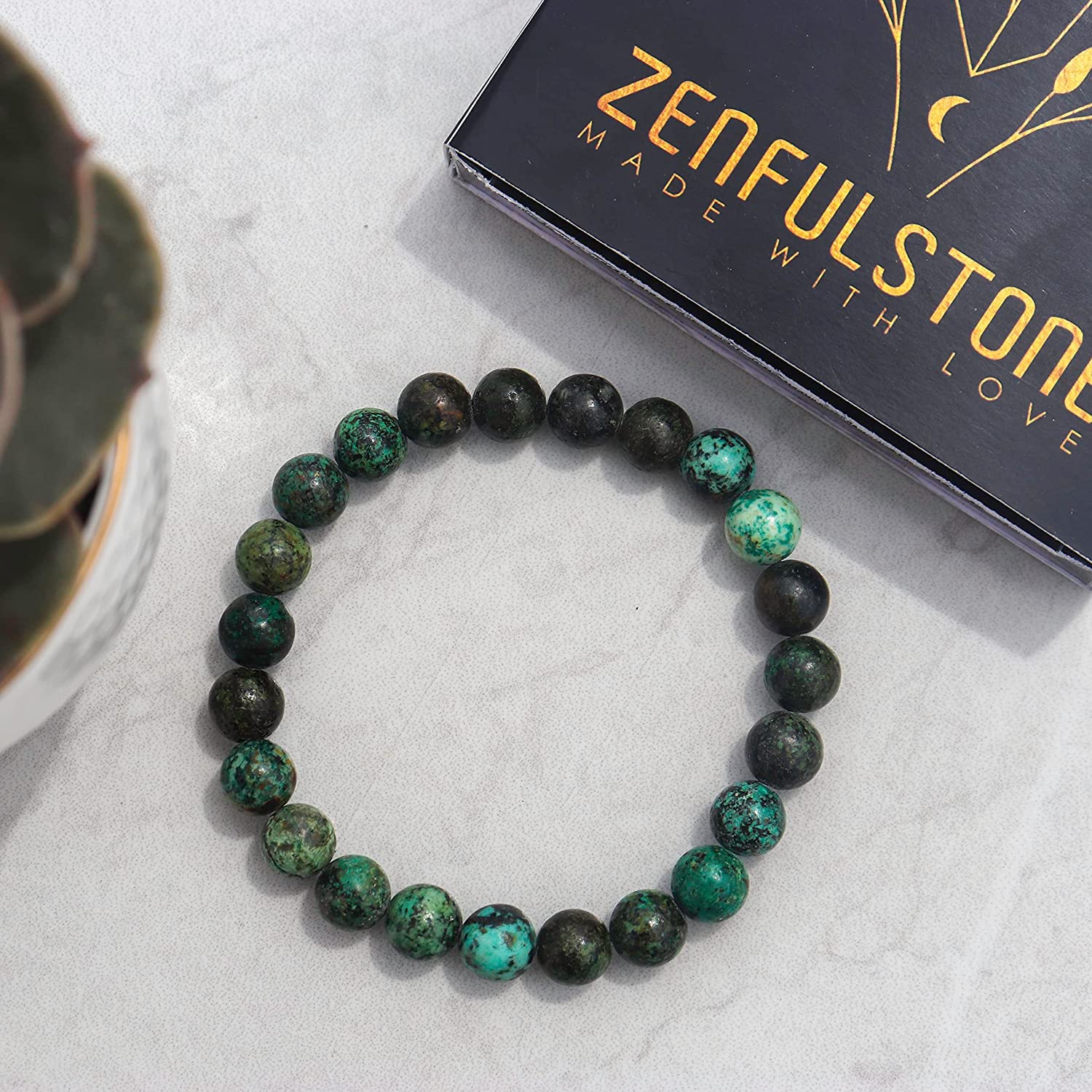 INTEGRATION - Rare African Turquoise cheapest Reiki Infused Charged Healing Beaded Bracelet for Men or Women