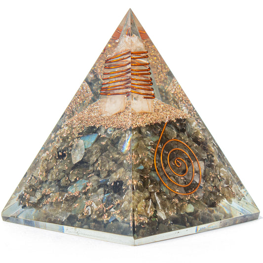 Labradorite Orgone Pyramid for Confidence & Self-Empowerment