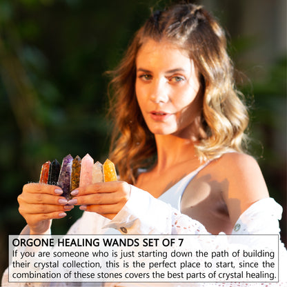 Orgone Healing Point Wands Set of 7
