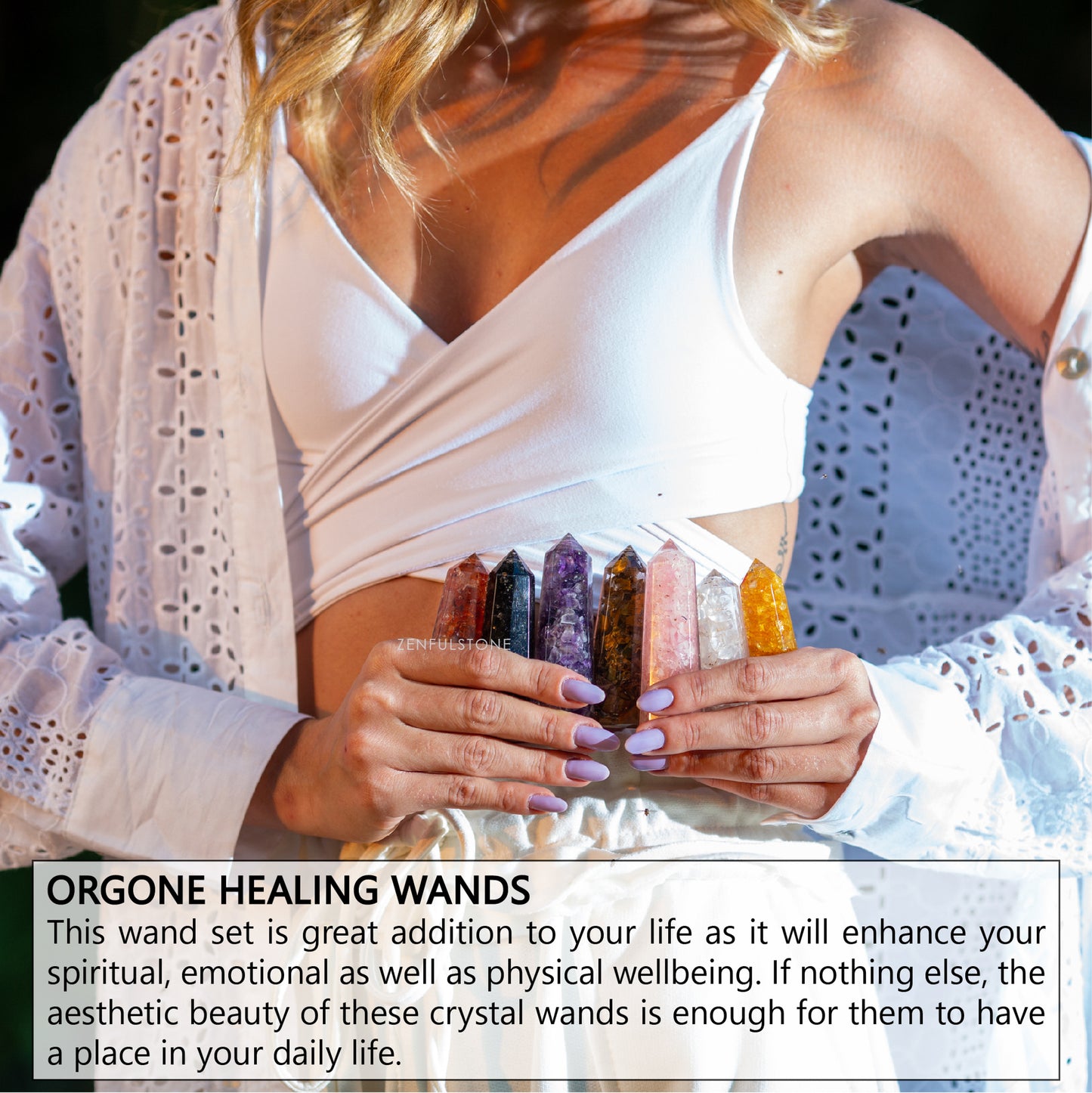 Orgone Healing Point Wands Set of 7